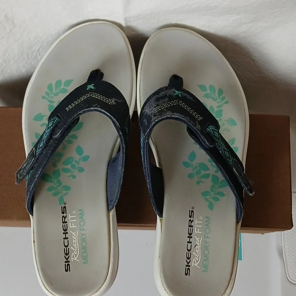 Skechers Women's Blue Sandals - Picture 5 of 8